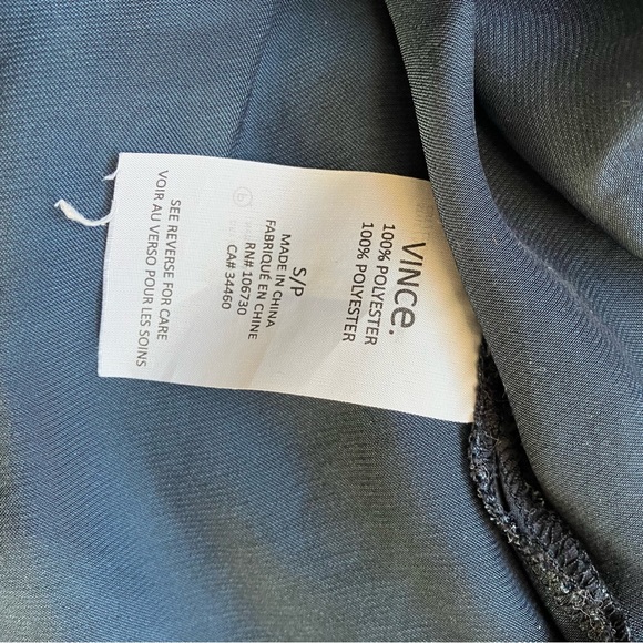 Vince Oversized Blue Long Sleeve Blouse size Small - Picture 9 of 9